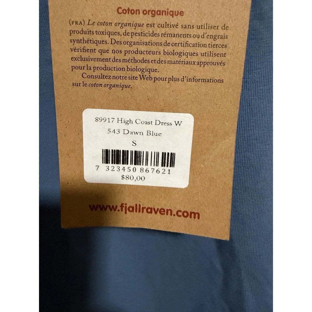 FJALLRAVEN High Coast Lite Dress Dawn‎ Blue Women's Size Small